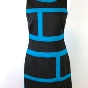 Julia Jordan gray/blue color block dress. Brand new and in perfect condition.